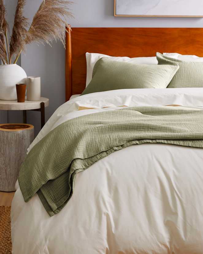 Olive Couverture en gaze aérée biologique