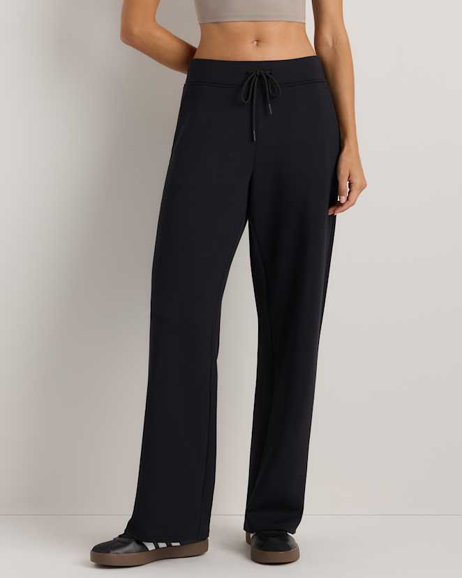 Black CloudComfort Wide Leg Pants