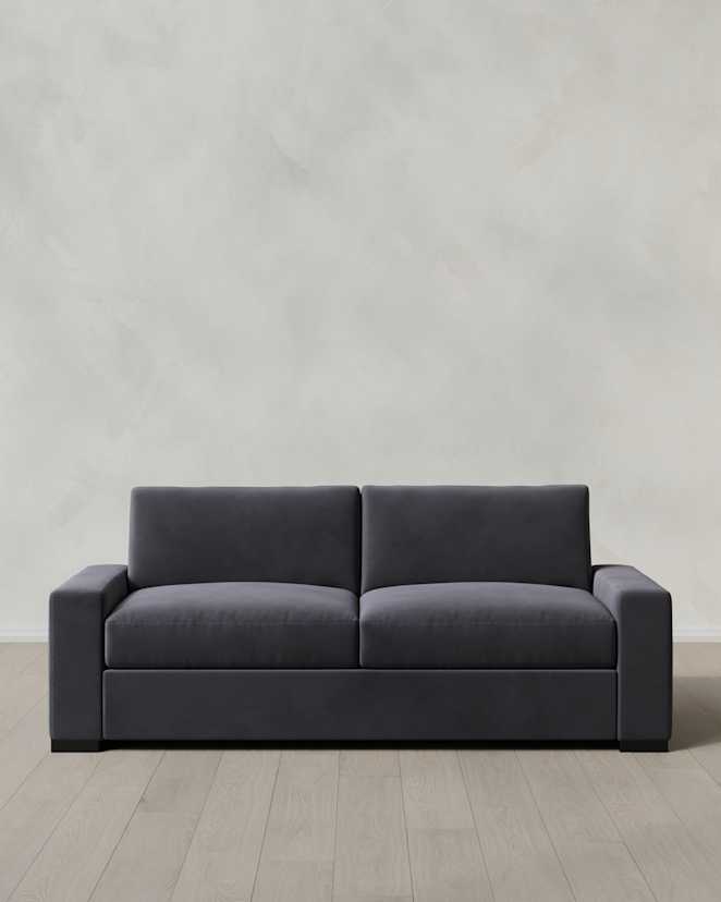 Gunmetal Stillman Sleeper Sofa in Performance Velvet