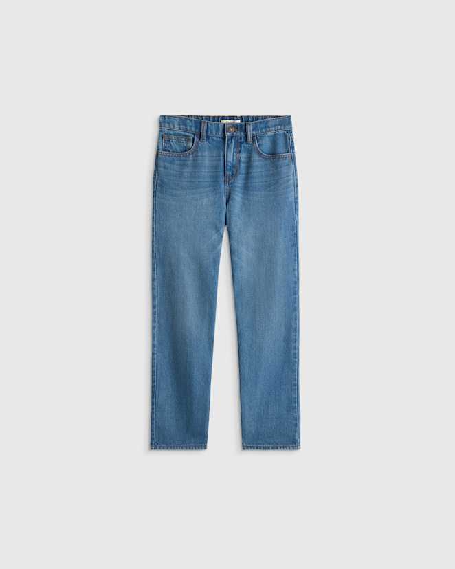 Medium Wash Boys Baggy Jeans
