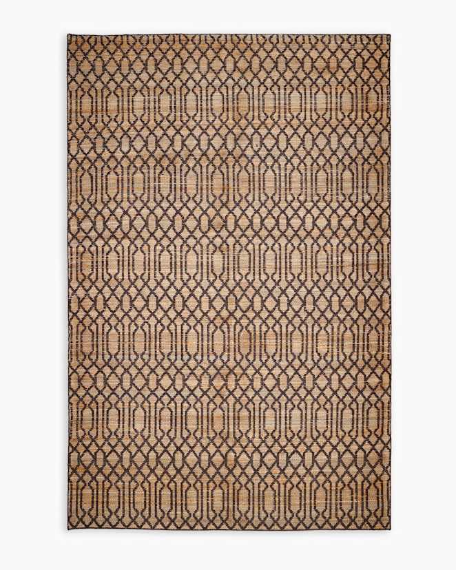 Brown Birch Handwoven Jute-Blend Rug
