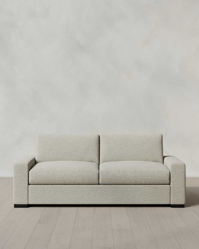 Flax Stillman Sleeper Sofa in Performance Basketweave