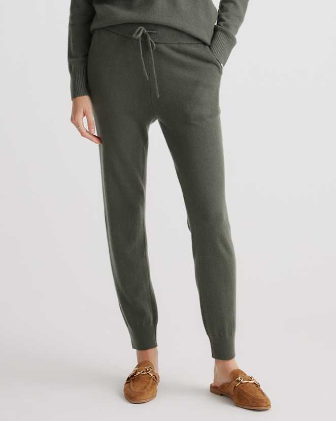 Moss Mongolian Spring Cashmere Sweatpants