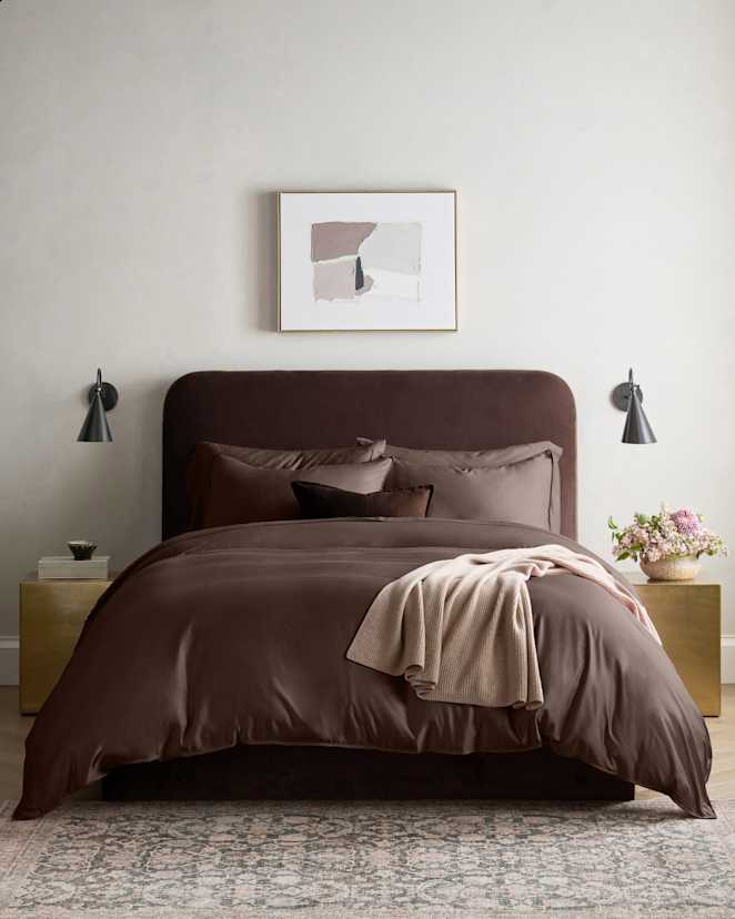 Espresso Bamboo Duvet Cover Set