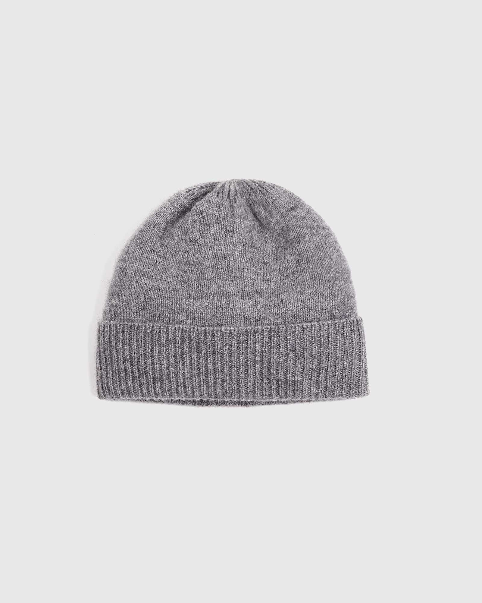 heather-grey Washable Cashmere Beanie