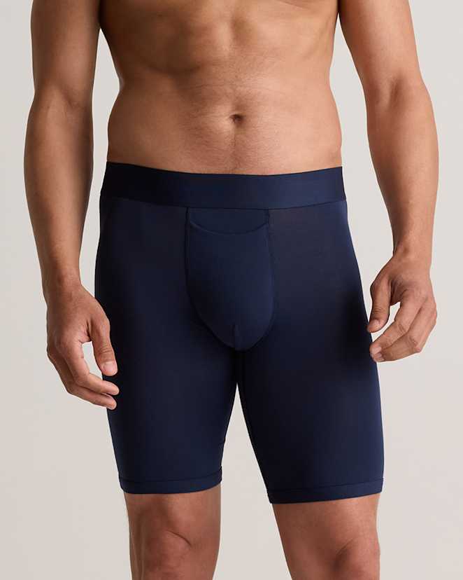Navy Micromodal 8" Boxer Brief (3-pack)