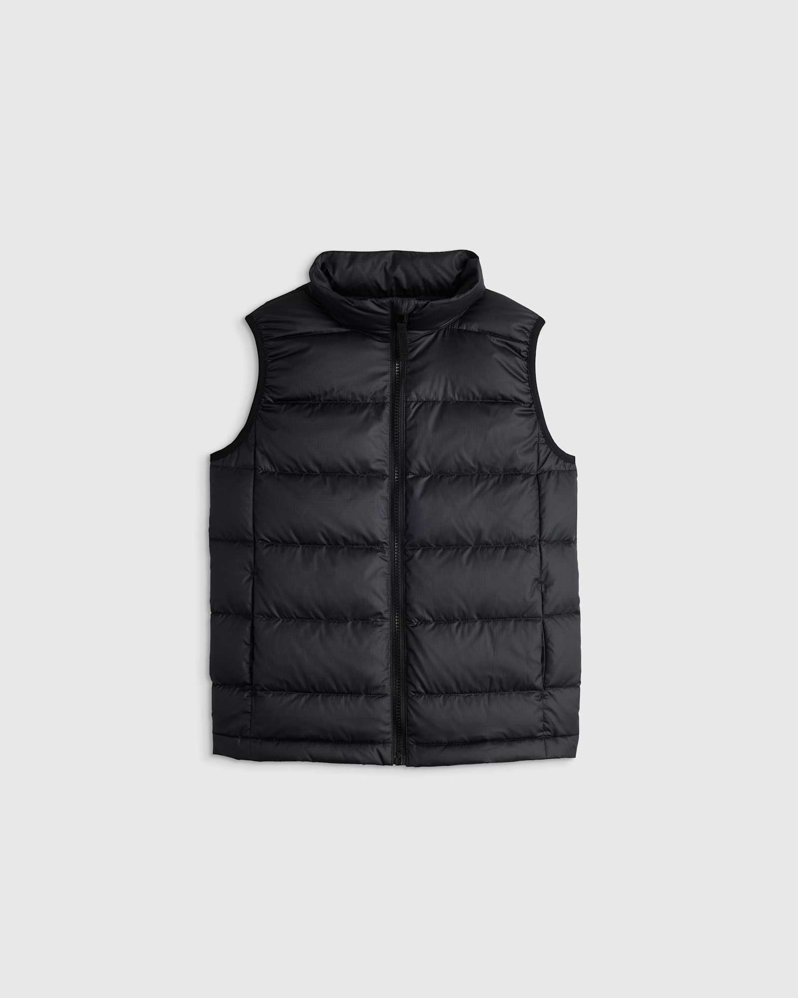 black Lightweight Down Puffer Vest