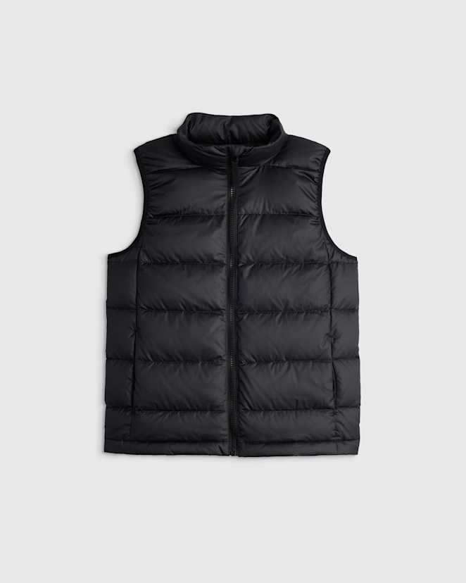Black Lightweight Down Puffer Vest