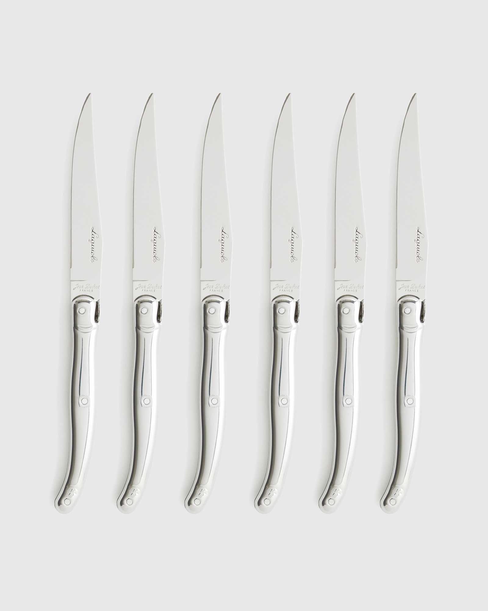 Jean Dubost Laguiole STAINLESS 24 Piece Flatware Set42140 EDITED Knife Set