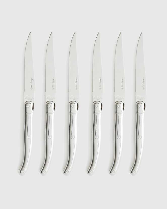 No Color Jean Dubost Laguiole Stainless Steel Steak Knives (Set of 6)