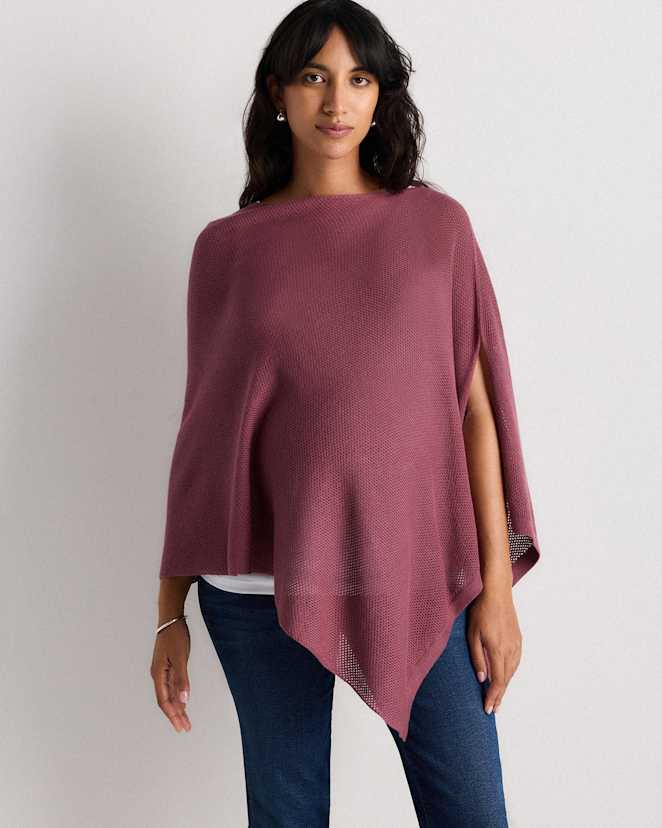 Crushed Berry Purple Lightweight Cotton Cashmere Nursing Shawl