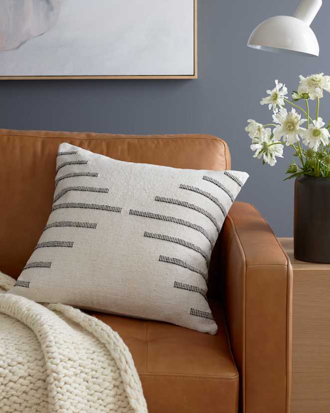 Black Bold Stripe Pillow Cover