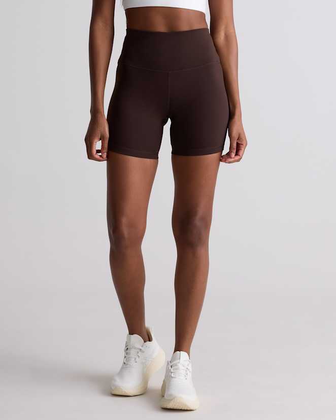 Espresso Power-Up High-Rise Training Shorts