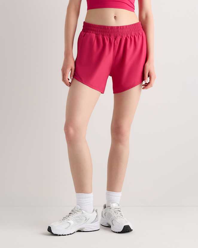 Amaranth Pink Classic Running Shorts 4"