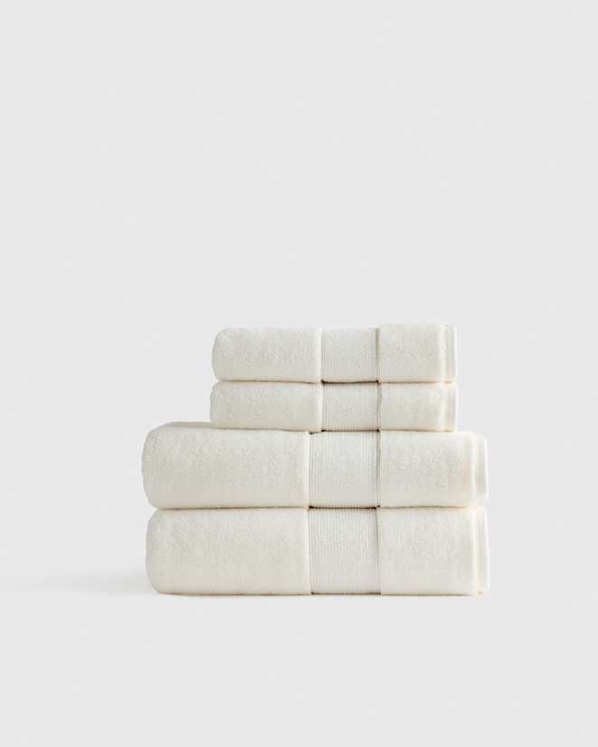 Ivory Classic Organic Turkish Cotton Bath Bundle (4 pieces)