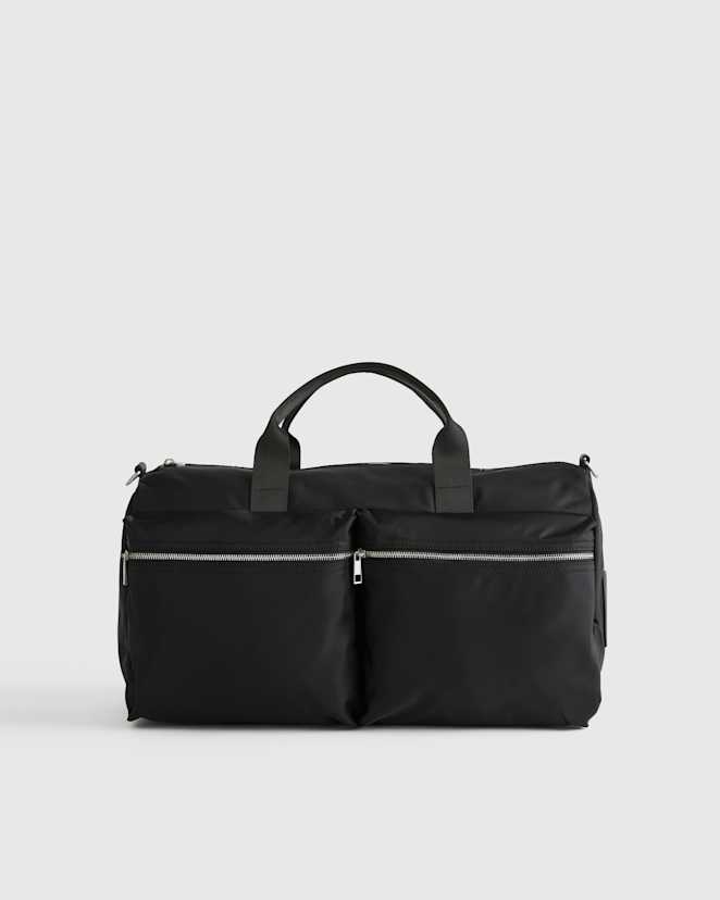 Black Revive Nylon Duffle Bag