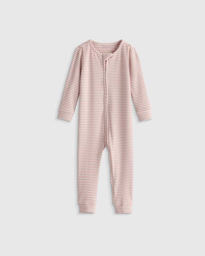 Lilac Stripe Softest Rib One Piece