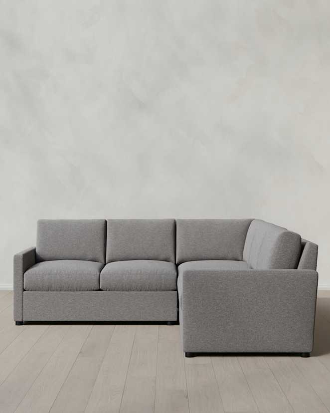 Ash Brennan L Sectional in Performance Basketweave
