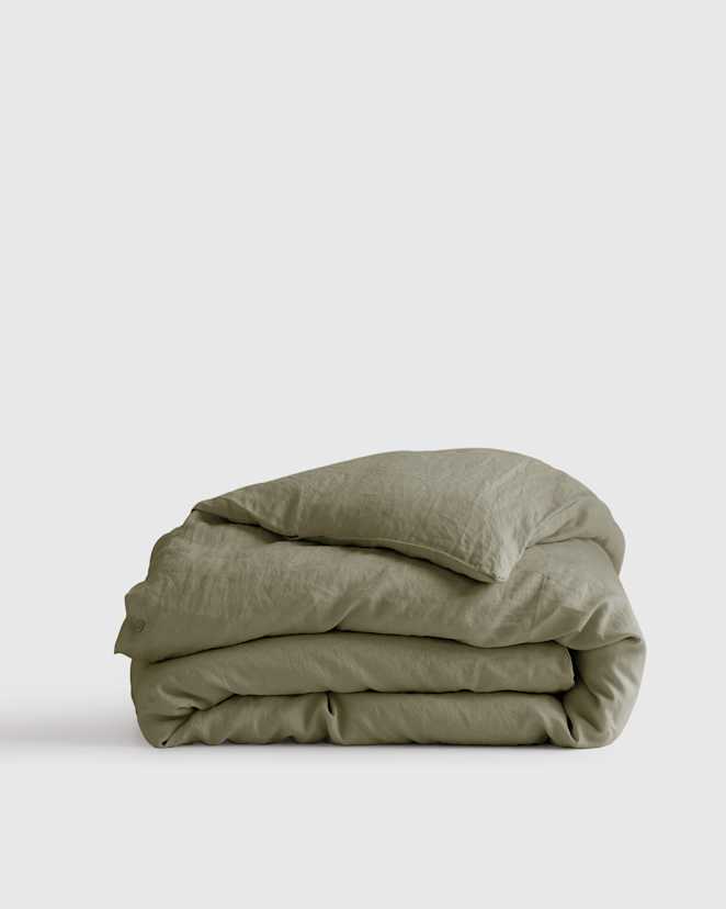 Willowleaf European Linen Duvet Cover