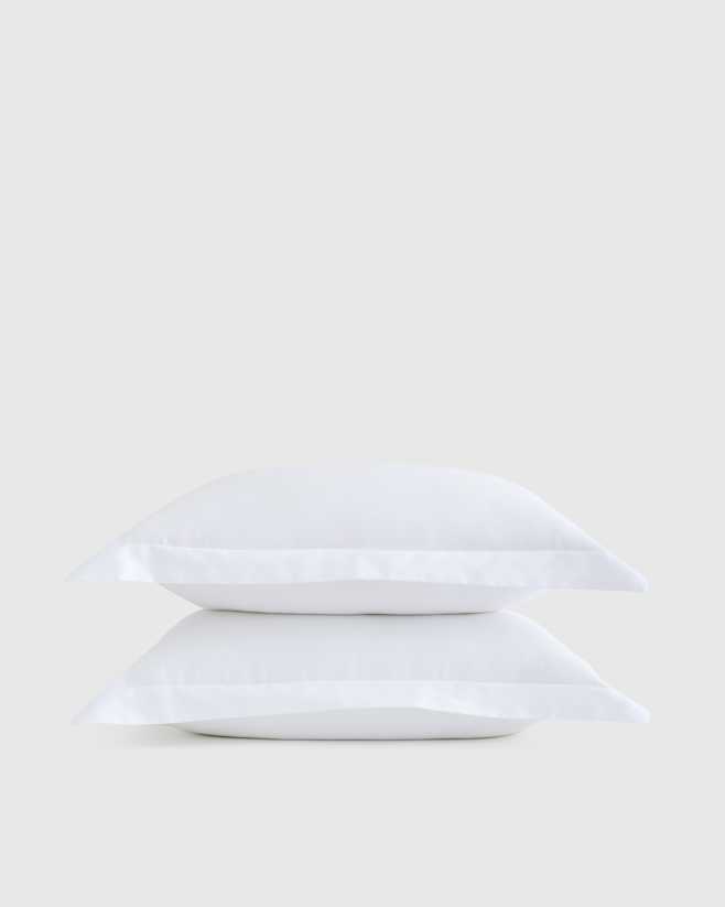 White Signature Giza Cotton Sateen Sham Set