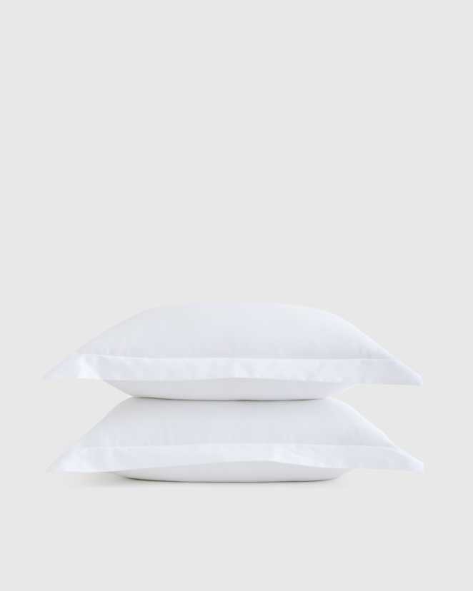 White Signature Giza Cotton Sateen Sham Set