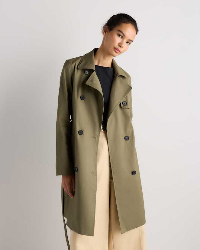Bayberry Olive Trench confortable extensible