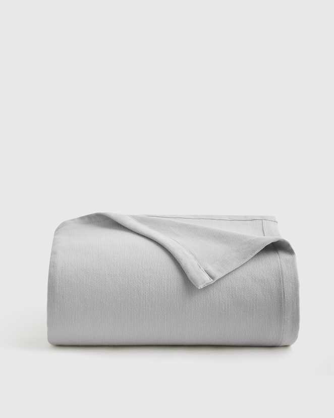 Silver Luxury Organic Cotton Bed Blanket