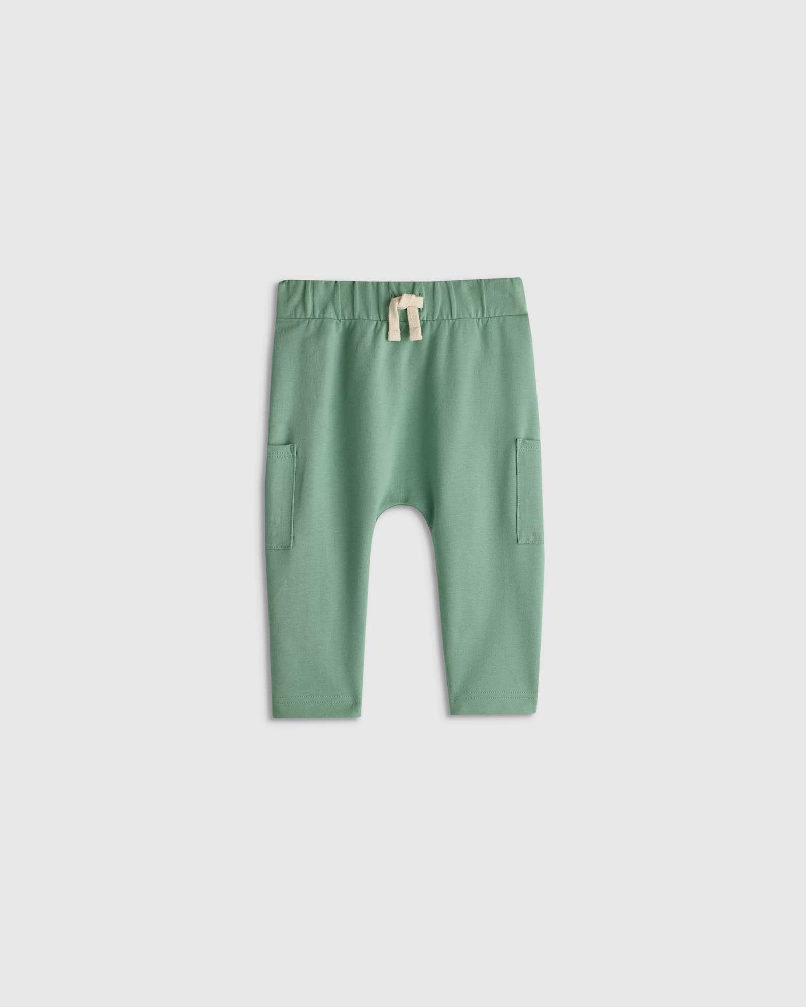 Sage Green Organic Cotton French Terry Pocket Pants