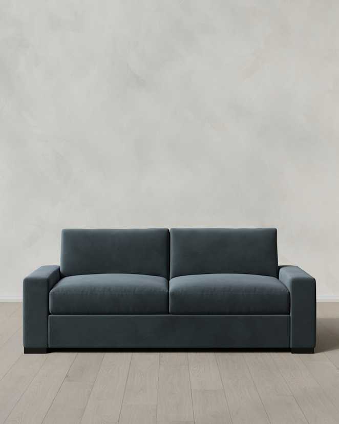 Pine Stillman Sleeper Sofa in Performance Velvet