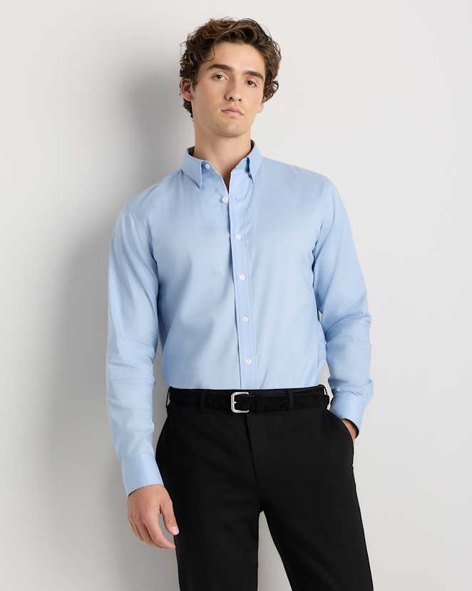Light Blue Chemise en coton Supima et Tencel