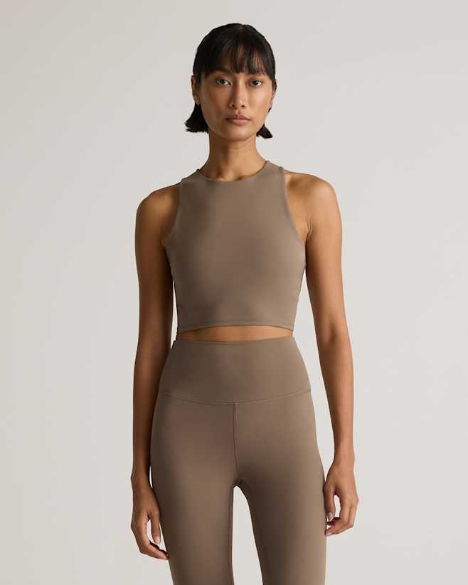 Cosmic Grain Ultra-Form High-Neck Cropped Tank