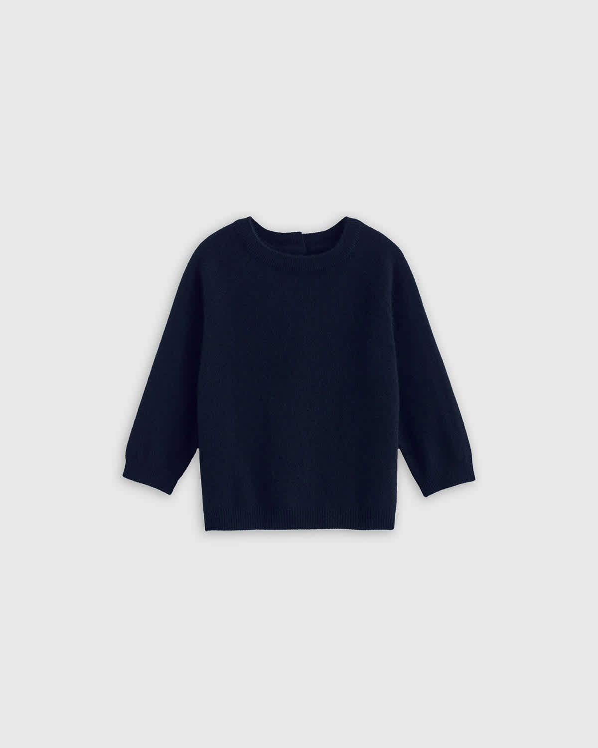 true-navy Washable Cashmere Crewneck Sweater