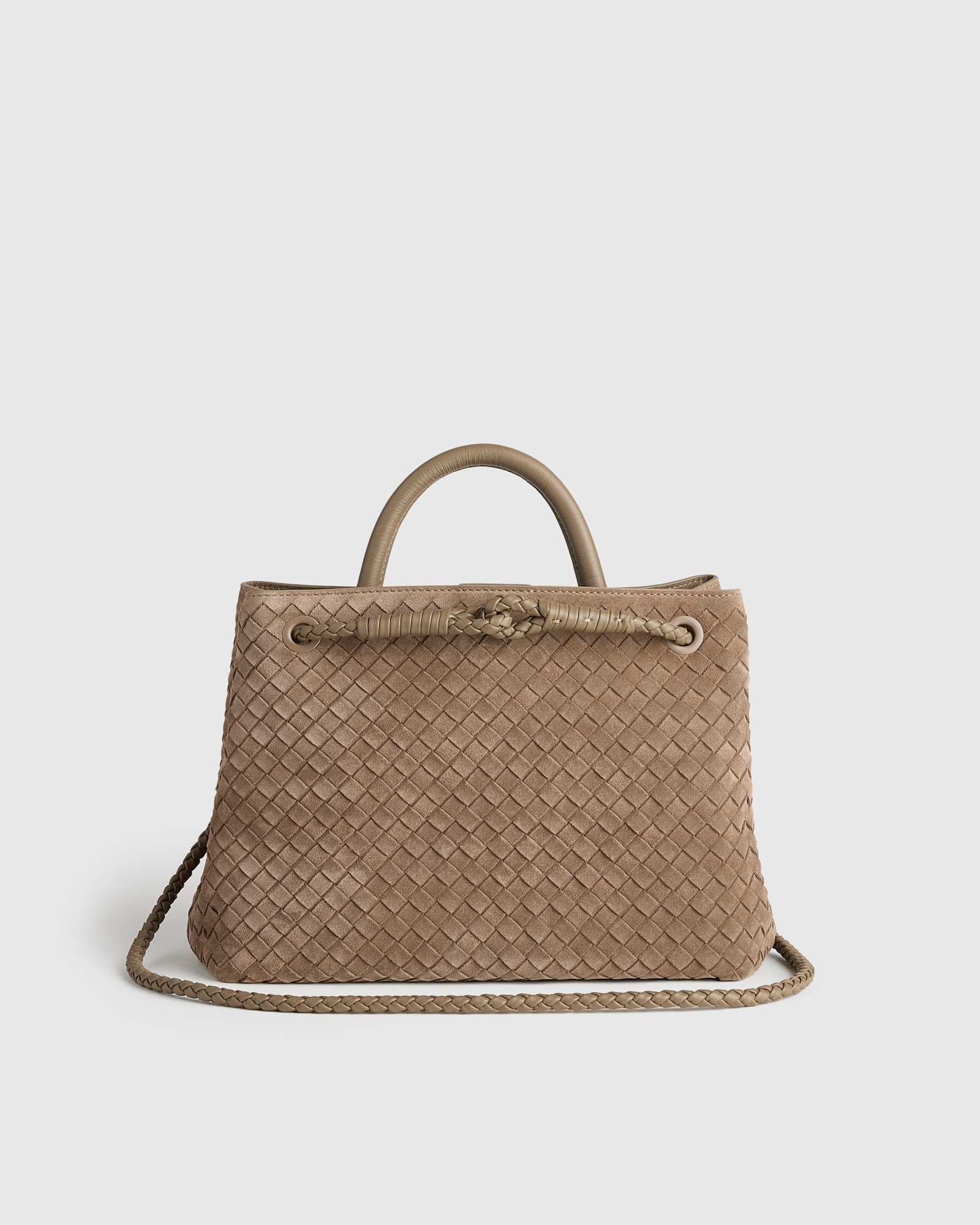 Pebble Romy Suede Handwoven Satchel