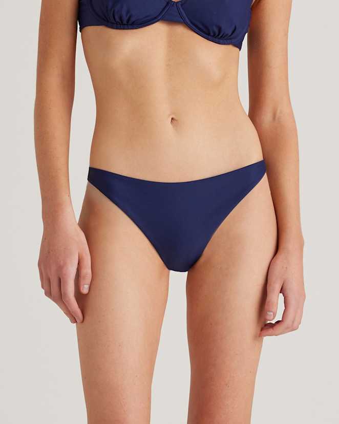 Deep Navy Italian Low-Rise Bikini Bottom