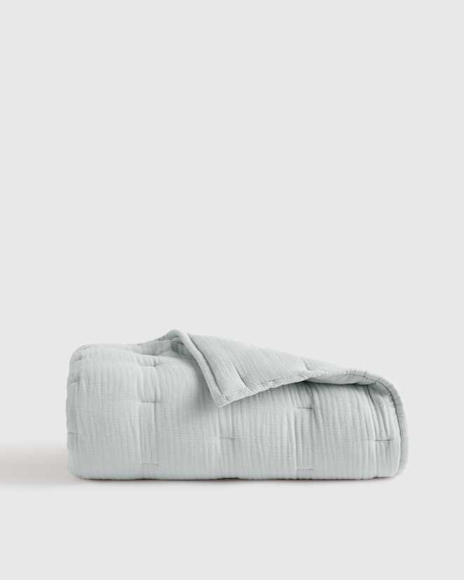 Mist Organic Airy Gauze Toddler Quilt