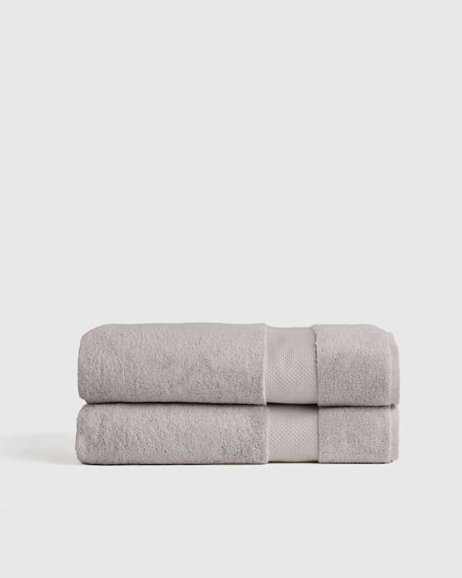 Grey Turkish Ultra Plush Bath Sheet (Set of 2)