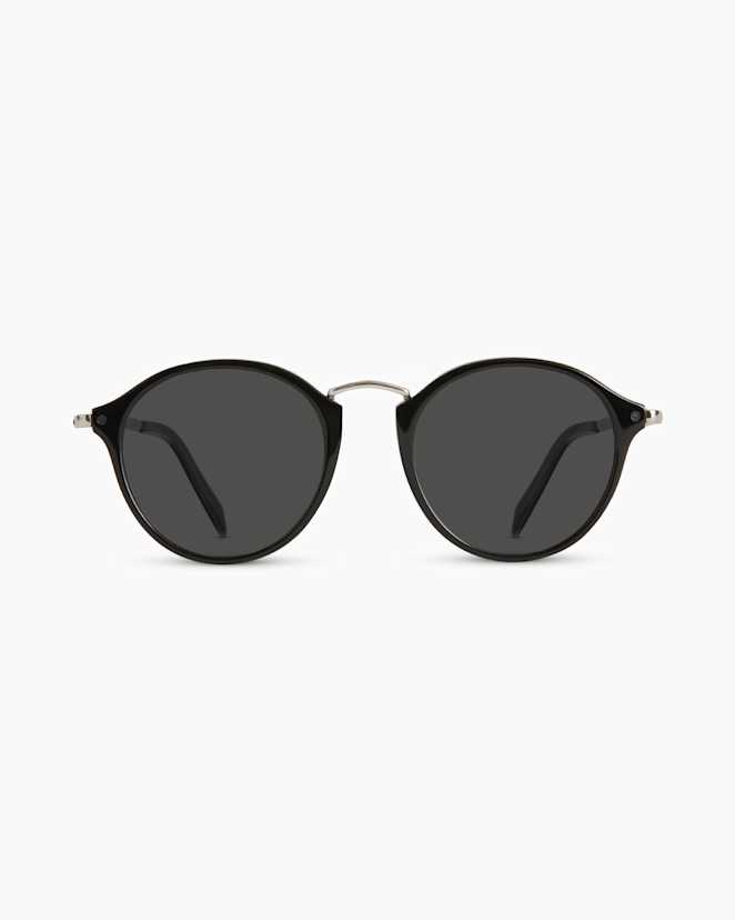 Black with Grey lens Ryder Polarized Acetate Sunglasses