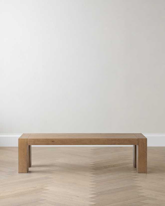 Cafe Brown Reclaimed Oak Parsons Dining Bench