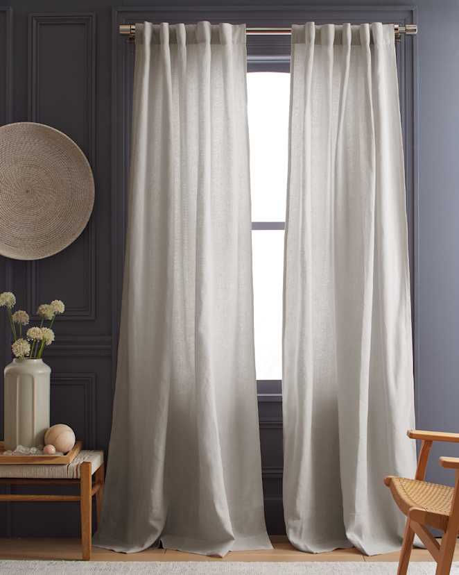 Cloud Heavyweight European Linen Curtain