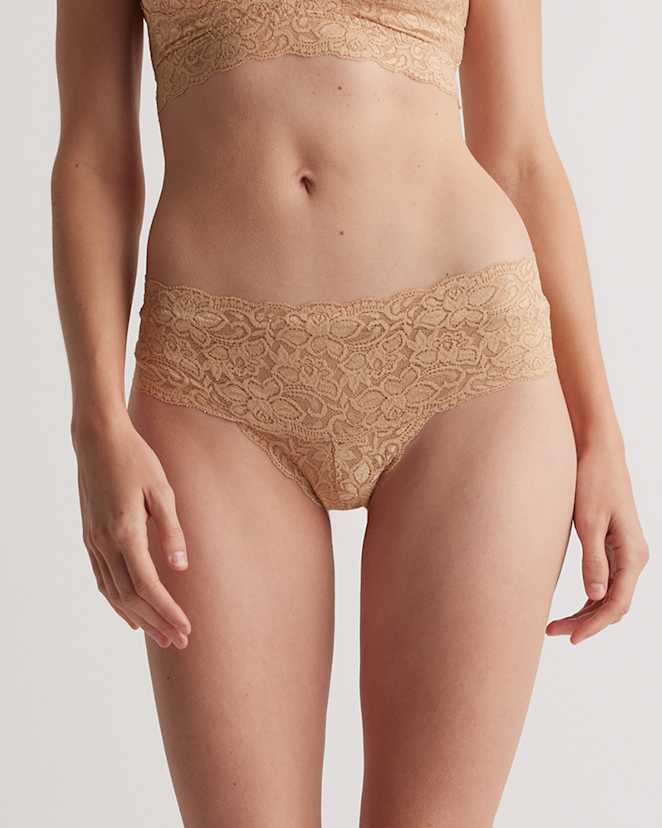 Clay/Pale Pink/Ruby Stretch Lace Thong (6-pack)