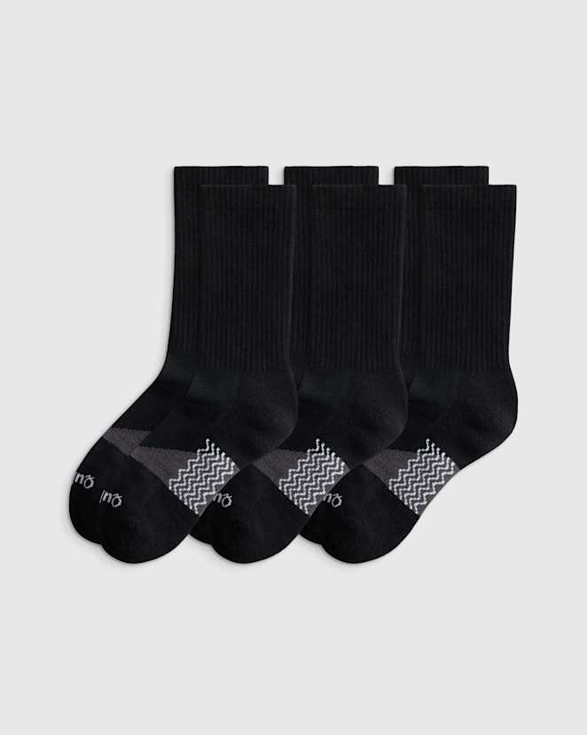 Black Alpaca Crew Socks (3-Pack)