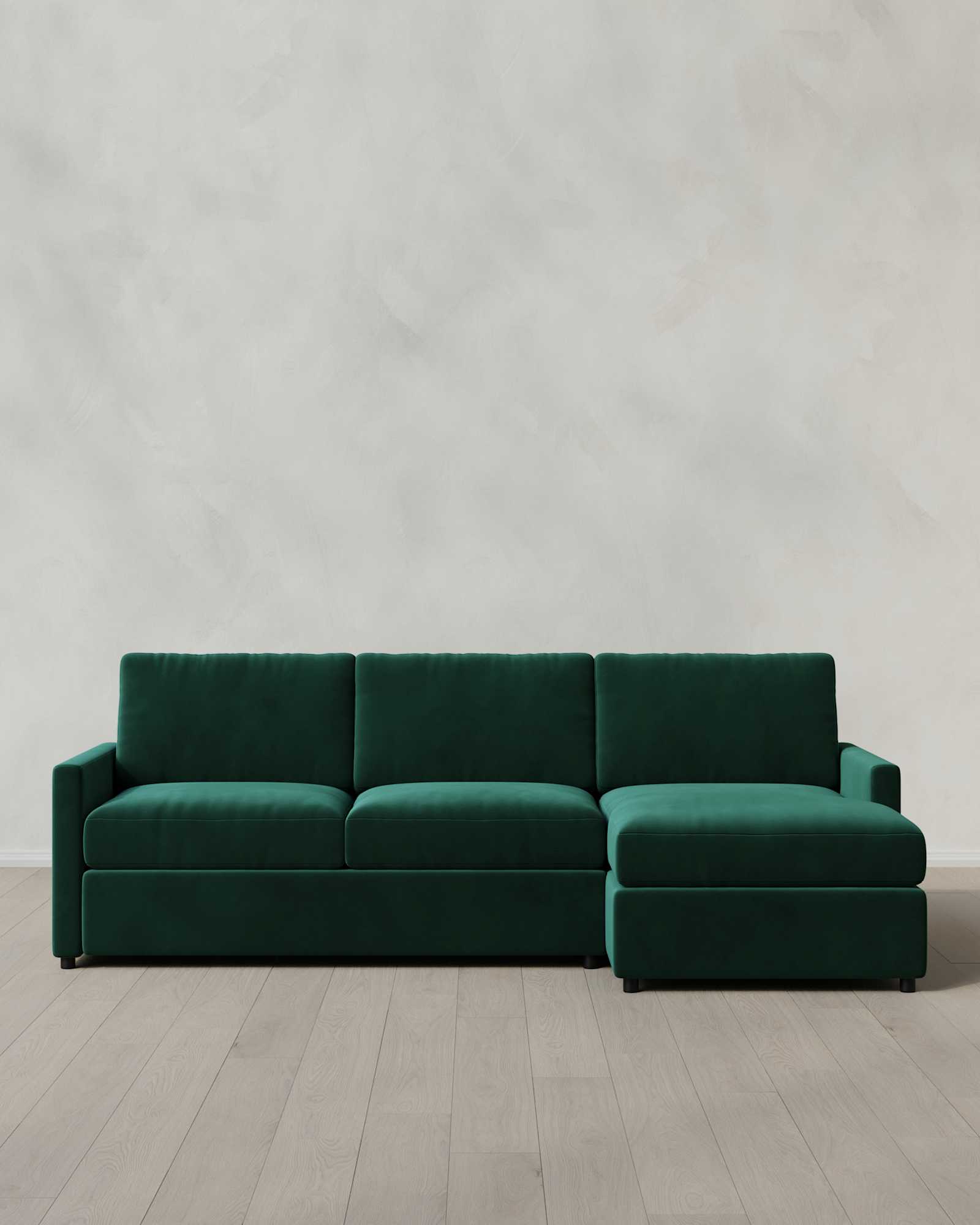 Spruce Brennan Chaise Sectional in Performance Velvet