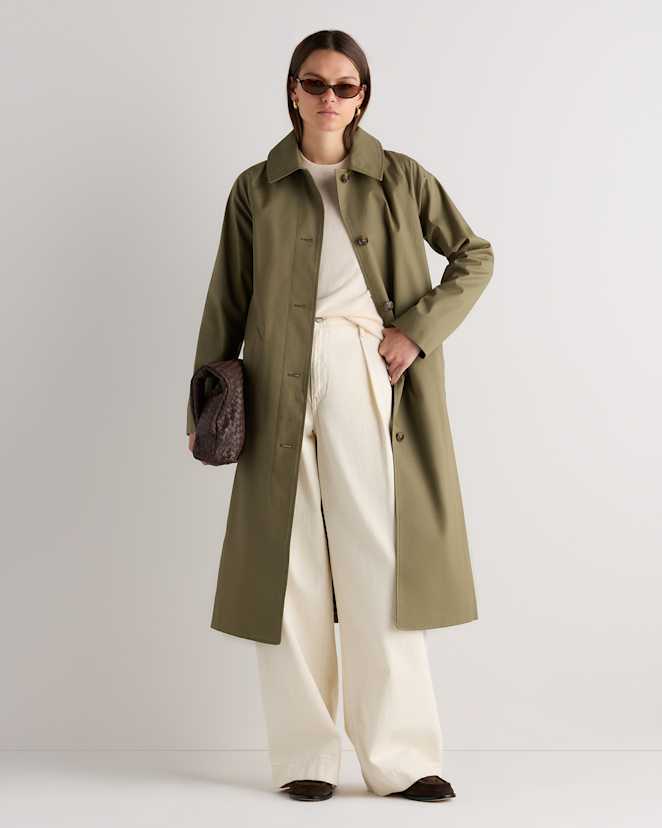 Bayberry Olive Manteau Mac confortable extensible