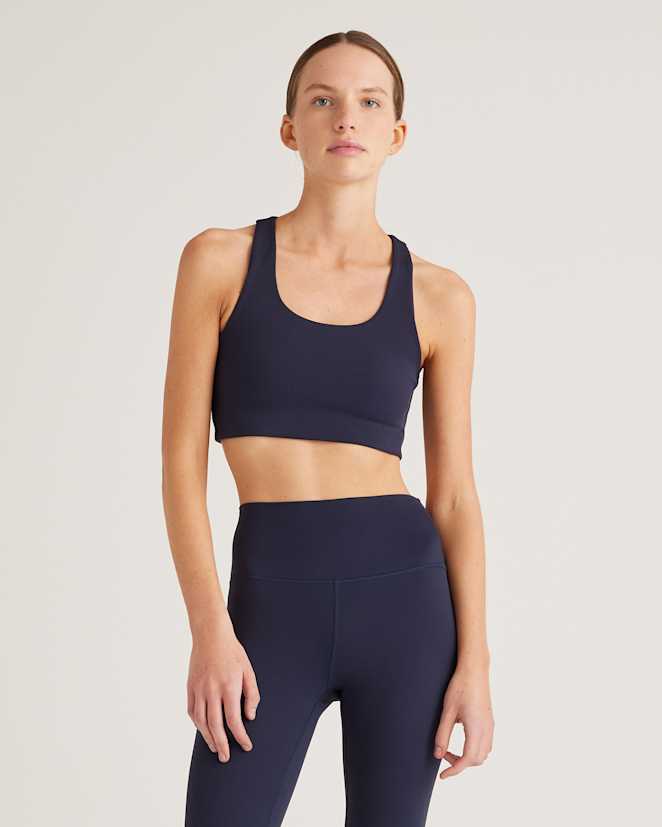 Deep Navy Ultra-Form Scoop Neck Longline Bra