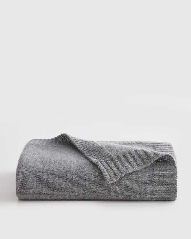 Heather Grey Couverture pour bébé en cachemire de Mongolie de luxe