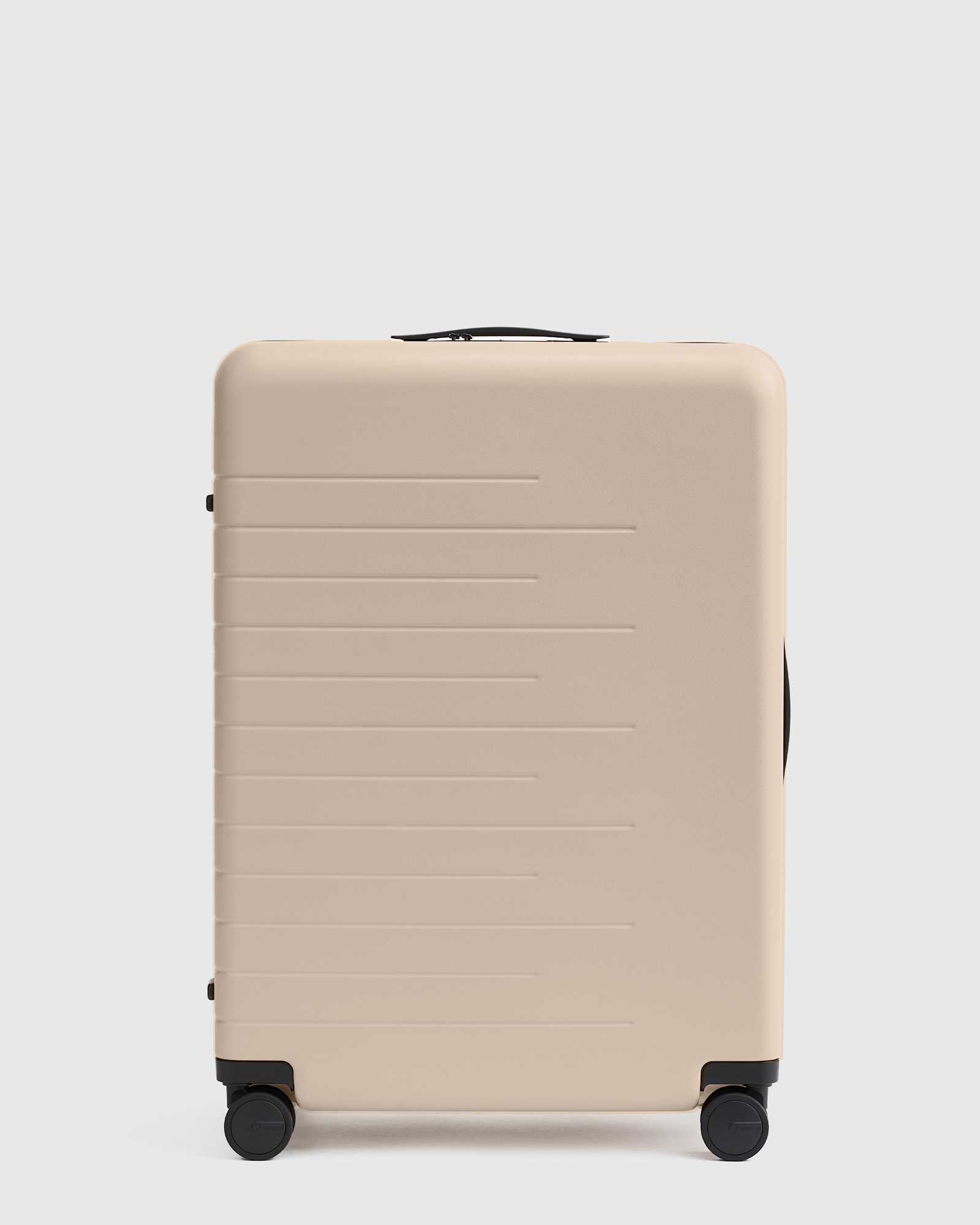 Tan Expandable Medium Check-In Suitcase