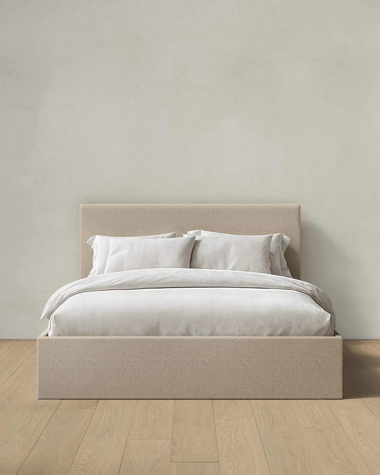 Flax 100% Linen Square Bed