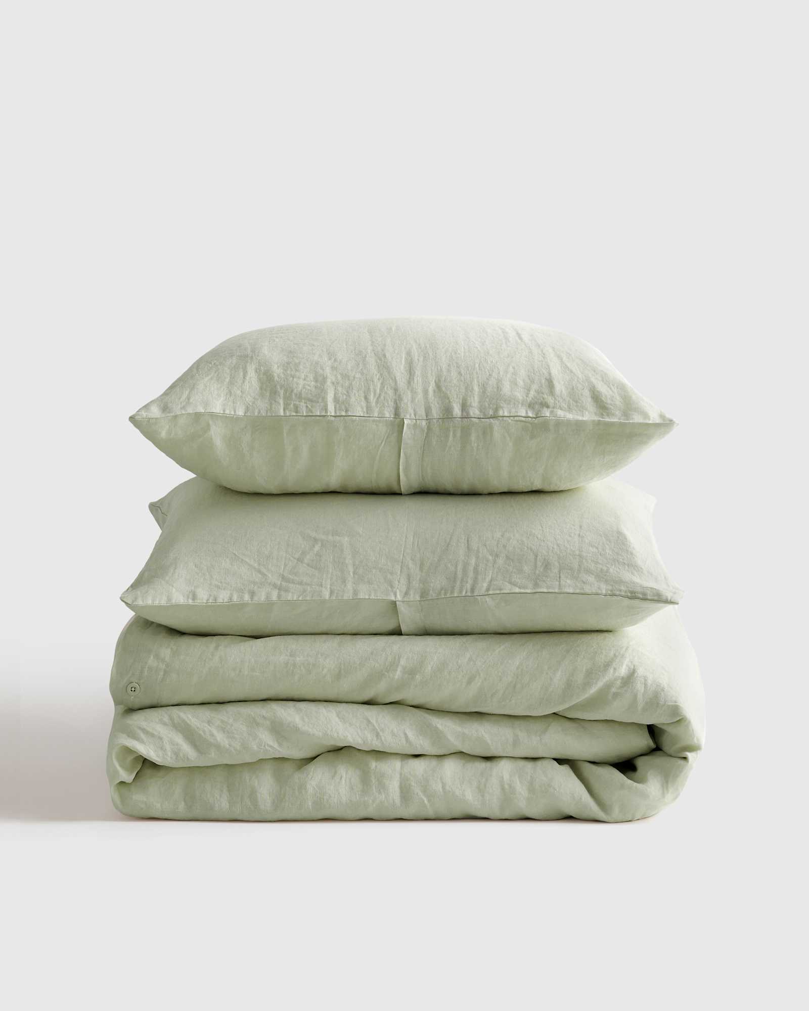 sage European Linen Duvet Cover Set