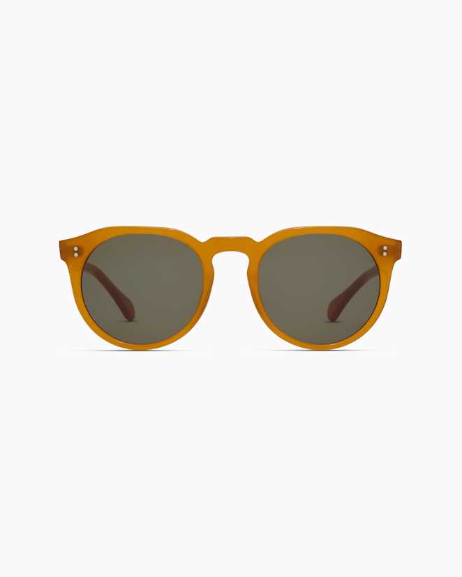 Honey with Green lens Tahiti Polarized Acetate Sunglasses