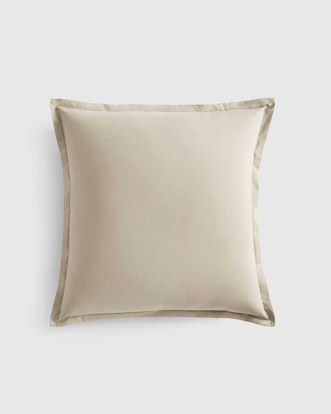 Toffee Classic Organic Percale Euro Sham